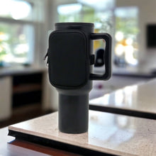Load image into Gallery viewer, Neoprene Tumbler Bag | Solid Black