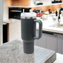 Load image into Gallery viewer, 40 oz Oversized Insulated Tumbler | Steel Grey