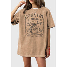 Load image into Gallery viewer, COUNTRY MUSIC WHISKEY MINERAL GRAPHIC TEE: Mineral Black / S-M-L-XL(1-2-2-1)