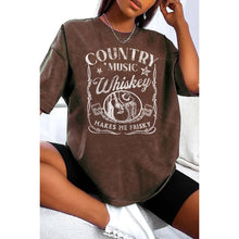 Load image into Gallery viewer, COUNTRY MUSIC WHISKEY MINERAL GRAPHIC TEE: Mineral Black / S-M-L-XL(1-2-2-1)
