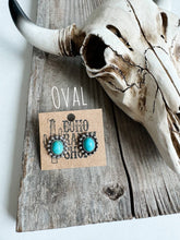 Load image into Gallery viewer, Western Turquoise Stud Earrings: Round
