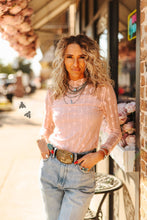Load image into Gallery viewer, LARIAT LACE L/S *DUSTY ROSE: M
