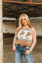 Load image into Gallery viewer, LARIAT LACE L/S *DUSTY ROSE: XL
