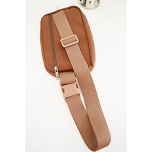 Load image into Gallery viewer, Solid Color Crossbody Fanny Pack Belt Bag: BROWN
