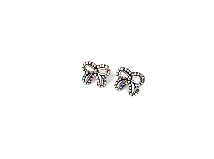 WESTERN CRYSTAL RIBBON EARRINGS