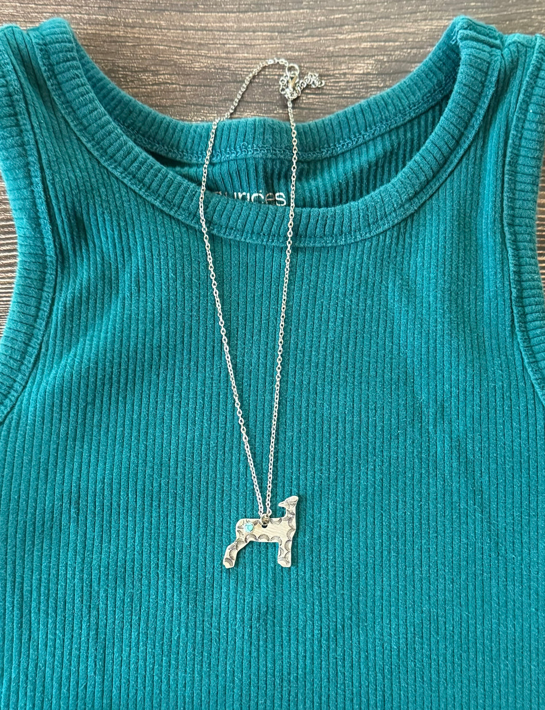 Silver Lamb Necklace