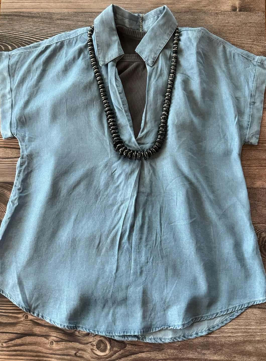 The Kelsey Denim Top