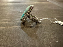Load image into Gallery viewer, Turquoise and Sterling Silver Ring - Size 6
