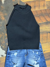 Load image into Gallery viewer, Ribbed High neck tank
