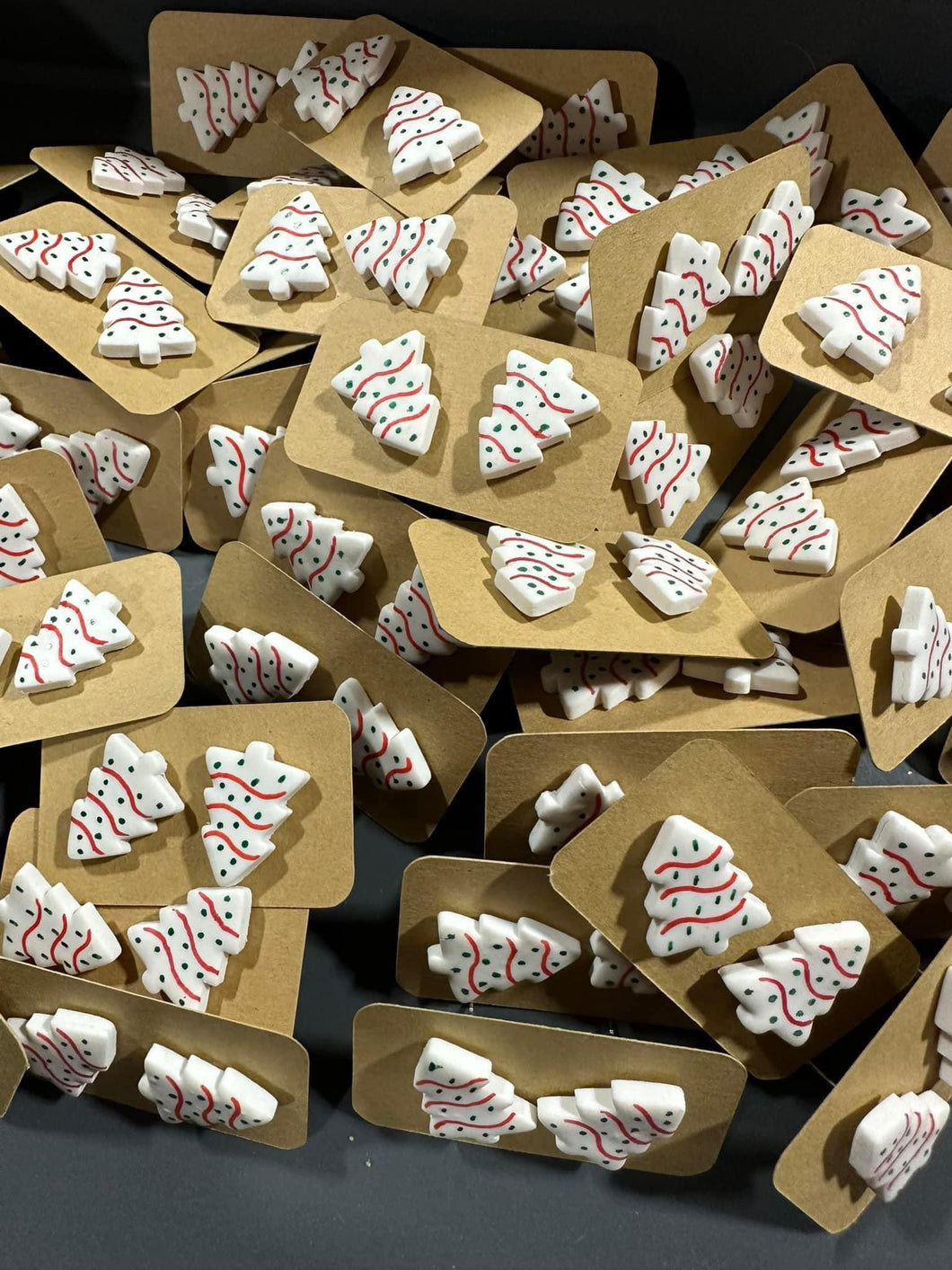 Christmas Tree Cake Earrings