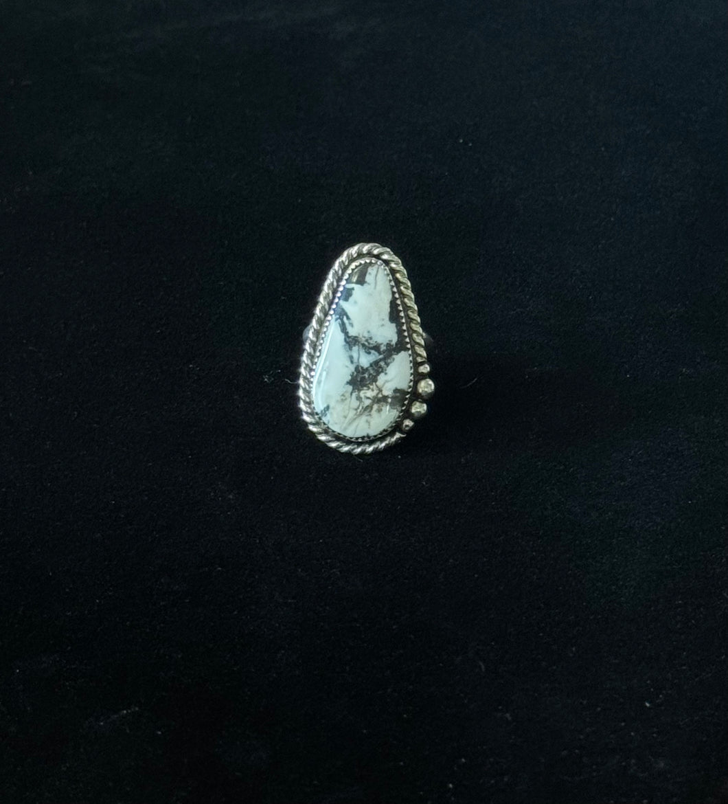 White Buffalo Ring - Size 7