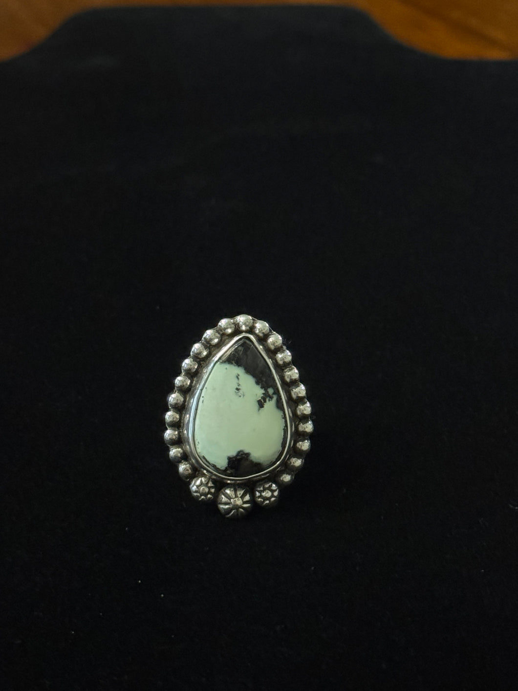 Variscite and Sterling Silver Ring - Size 7