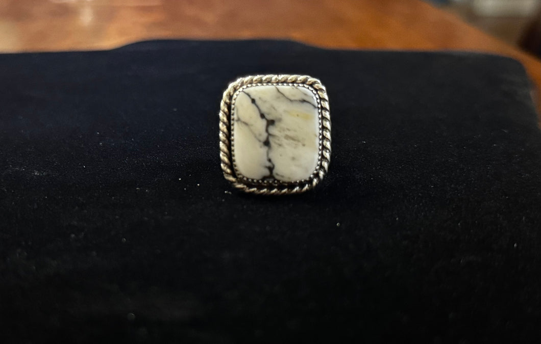 White Buffalo Ring - Size 9