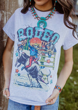 Load image into Gallery viewer, Rodeo bull rider western cowgirl t-shirt

