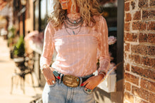 Load image into Gallery viewer, LARIAT LACE L/S *DUSTY ROSE: XL
