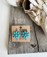 Load image into Gallery viewer, Western Turquoise Stud Earrings: Round
