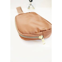 Load image into Gallery viewer, Solid Color Crossbody Fanny Pack Belt Bag: BROWN
