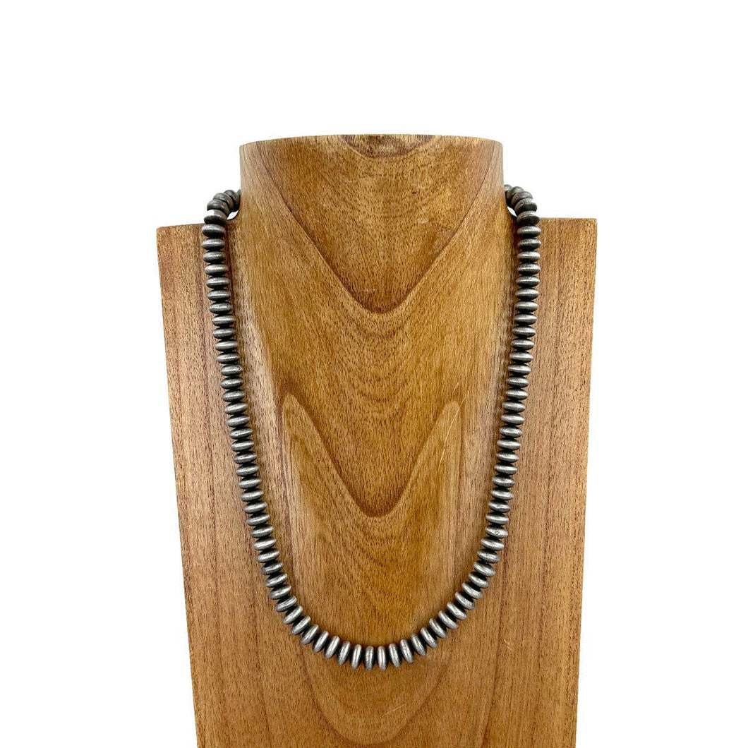 Silver Navajo pearl bead Necklace
