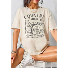 Load image into Gallery viewer, COUNTRY MUSIC WHISKEY MINERAL GRAPHIC TEE: Mineral Black / S-M-L-XL(1-2-2-1)
