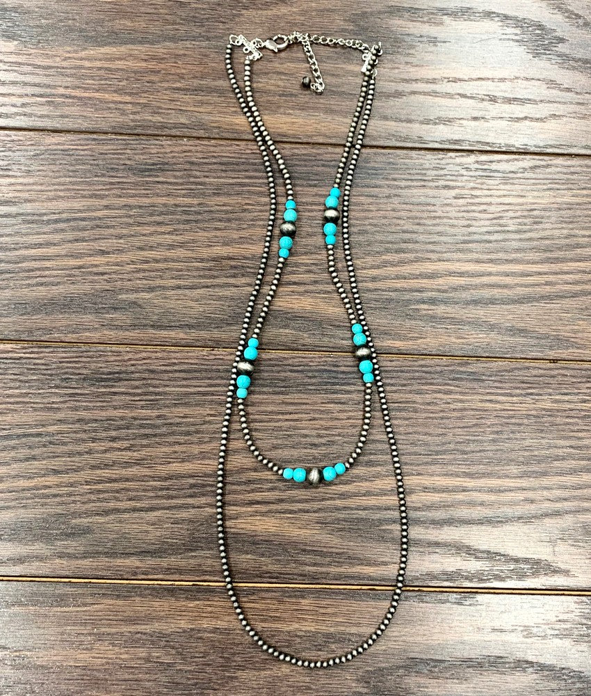 Long Double Strand Necklace