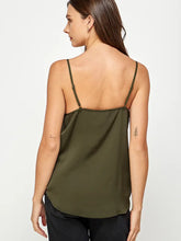 Load image into Gallery viewer, Olive V-Neck Solid Cami
