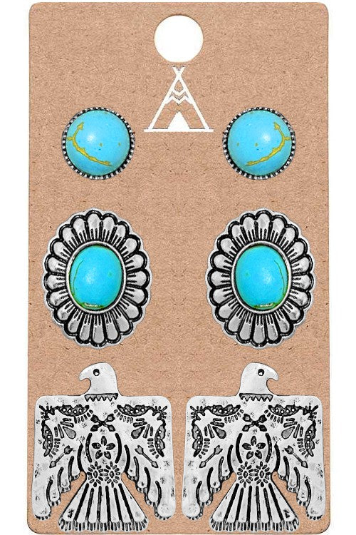 Thunderbird Earring Set