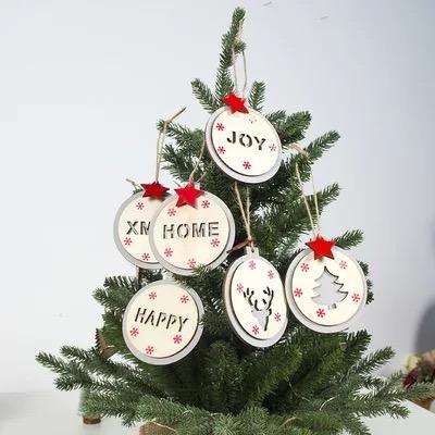 Round Wooden Ornaments