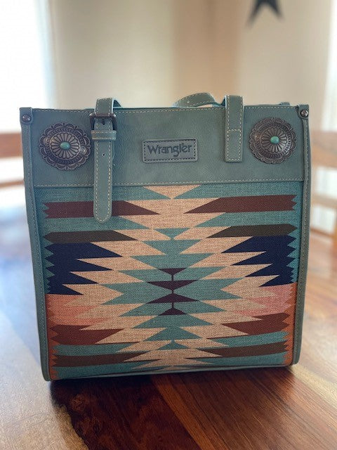 Blue Aztec Bag